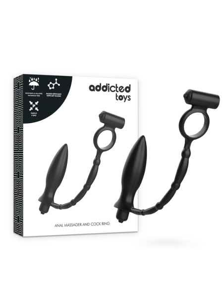 ADDICTED TOYS - ANAL PLUG WITH VIBRATORY RING