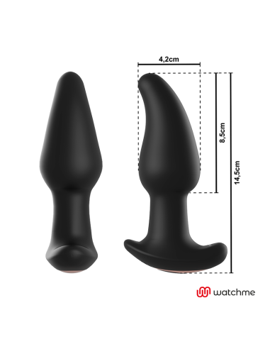ANBIGUO - WATCHME REMOTE CONTROL ANAL PLUG VIBRATOR WITH ROTATION OF AMADEUS PEARLS