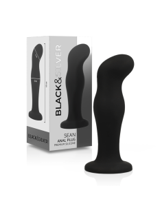 BLACKandSILVER - SEAN PLUG ANAL PREMIUM SILICONE BLACK 2