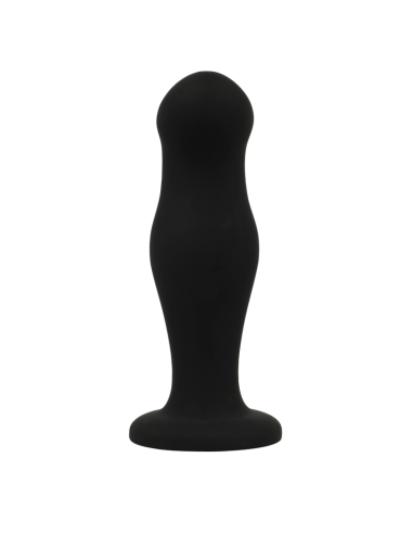 BLACKandSILVER - SEAN analinis kamštis, aukščiausios kokybės silikoninis, juodas