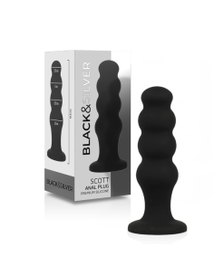 BLACKandSILVER - SCOTT PREMIUM SILIKONINIS ANALINIS KAIŠTELIS, JUODAS 2