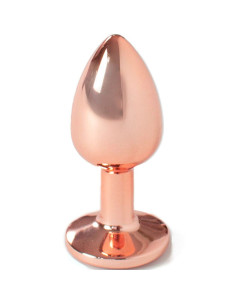 SECRETPLAY - METALINIS UŽPAKALO KAIŠTIS ROŽINIO AUKSO SPALVOS, MAŽAS, 7 CM