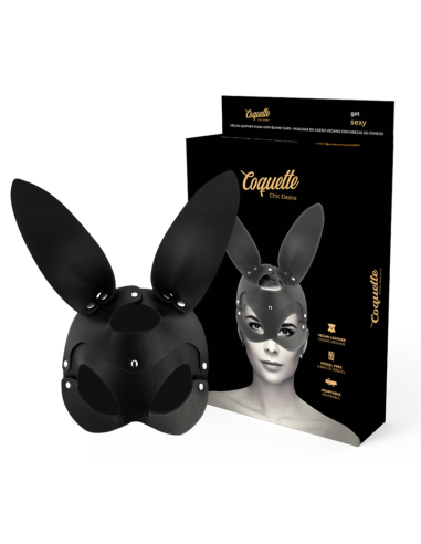 COQUETTE CHIC DESIRE - VEGAN LEATHER MASK WITH BUNNY EARS