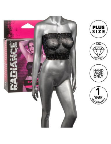 CALEXOTICS - RADIANCE BANDEAU TOP RHINE PLUS SIZE