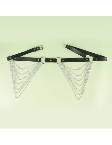 SUBBLIME - LEATHER CHAINBELT BLACK ONE SIZE