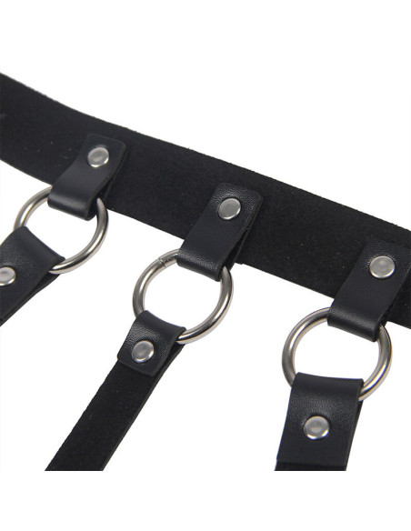 SUBBLIME - CHEST HARNESS WITH BIG RING CHAINS ONE SIZE