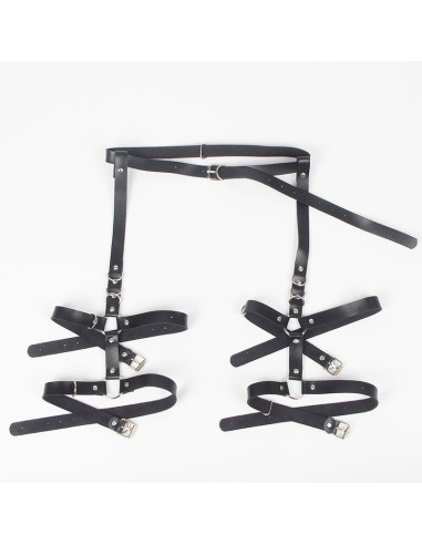 SUBBLIME - GARTER HARNESS WITH RINGS ONE SIZE