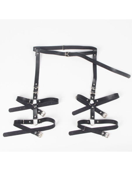 SUBBLIME - GARTER HARNESS WITH RINGS ONE SIZE