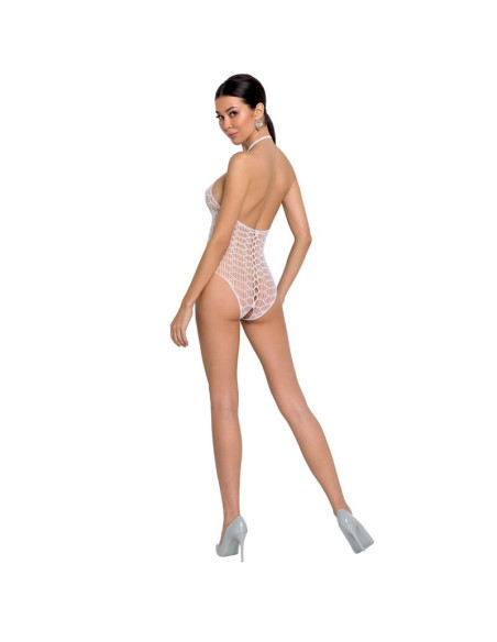 PASSION - WOMAN BS087 WHITE BODYSTOCKING ONE SIZE