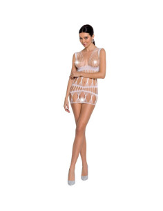 PASSION - WOMAN BS089 WHITE BODYSTOCKING ONE SIZE