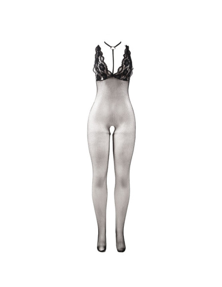 SUBBLIME - 951993 BLACK TRANSPARENT FISHNET CROTCHLESS BODYSTOCKING ONE SIZE