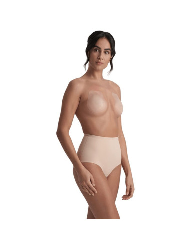 BYE-BRA - RABBIT SILICONE CUPS BEIGE SIZE XL