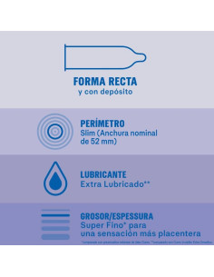 DUREX - PAPILDOMO LUBRIKANTO NEMATOMI PREZERVATYVAI, 12 VIENETŲ 2