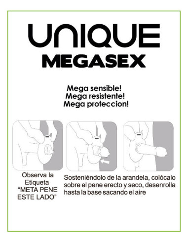 UNIQ - MEGASEX be latekso prezervatyvai jautriai odai, 3 vnt.