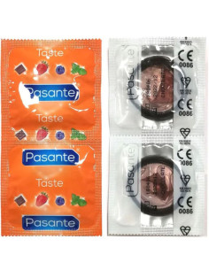 PASANTE - PREZERVATYVŲ SKONIO ŠOKOLADO TEMPTATION MAIŠELIS 144 VIENETAI