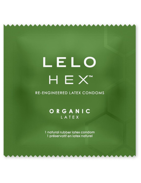 LELO - HEX ORGANIC PREZERVATYVŲ DĖŽUTĖ, 36 VIENETAI