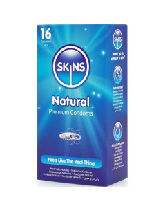 SKINS - NATŪRALŪS PREMIUM PREZERVATYVAI, 16 PAKUOTĖ 2