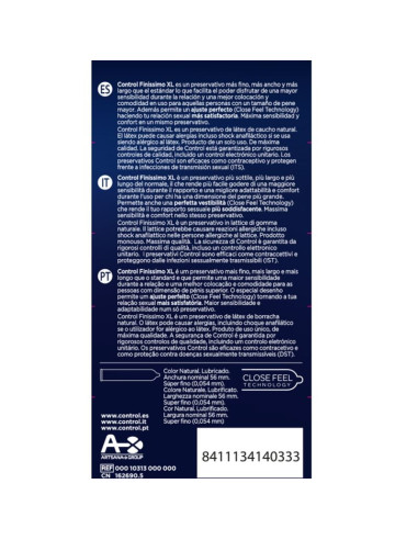 CONTROL - FINISSIMO XL CONDOMS 12 UNITS