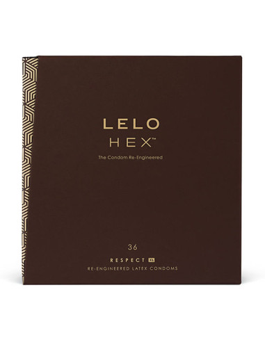 LELO - HEX CONDOMS RESPECT XL 36 PACK