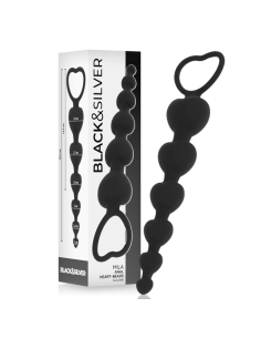 BLACKandSILVER - MILA ANAL CHAIN OF HEARTS 18 CM 2