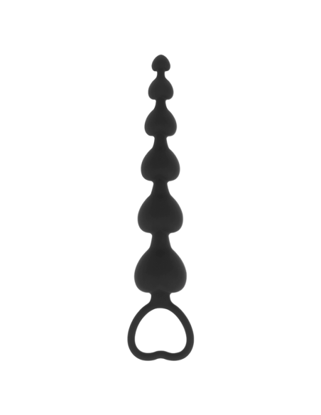 BLACKandSILVER - MILA ANAL CHAIN OF HEARTS 18 CM