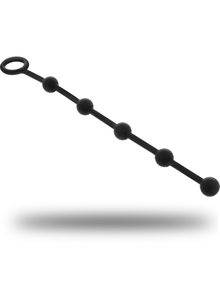 BLACKandSILVER - KORG ANAL ROSARY SILICONE INITIATION 21 CM