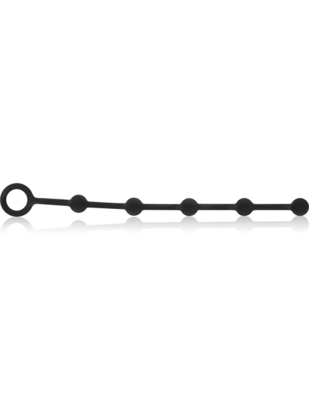 BLACKandSILVER - KORG ANAL ROSARY SILICONE INITIATION 21 CM