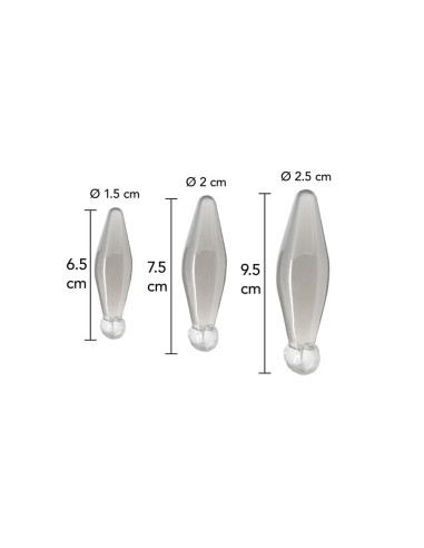 TOYJOY - ANAL PLAY 3-PIECE TRANSPARENT FINGER RIMMER