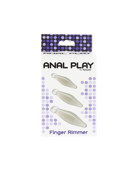 TOYJOY - ANAL PLAY 3-PIECE TRANSPARENT FINGER RIMMER