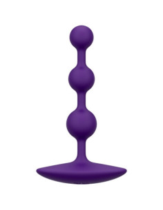 ROMP - AMP PURPLE FLEXIBLE SILICONE ANAL BEADS 12.5 CM PURPLE