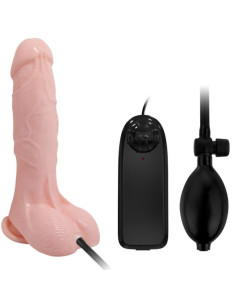 BAILE - REALISTINIS VIBRUOJAMAS IR PRIPUČIAMAS DILDO 18,8 CM
