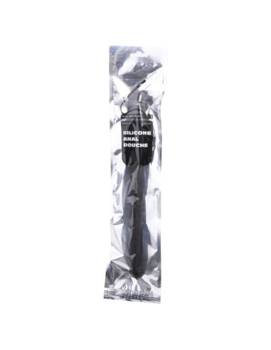 ALL BLACK - DUŠO ANALINIS DUŠO VARIKLIS IŠ SUKURIAMO SILIKONIO 27 CM