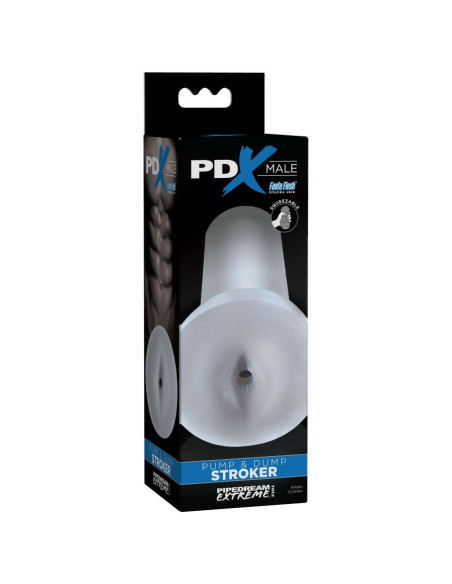 PDX MALE - PUMP AND DUMP STROKER - CLEAR