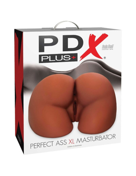 PDX PLUS - PERFECT ASS XL dvigubo įėjimo rudas masturbatorius