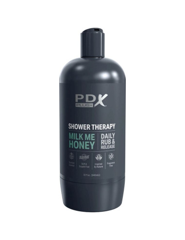 PDX PLUS - STROKER MASTURBATORIUS, DISKRETIŠKO DIZAINO MILK ME HONEY ŠAMPŪNO BUTELIS