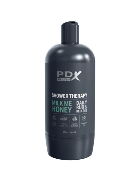 PDX PLUS - STROKER MASTURBATORIUS, DISKRETIŠKO DIZAINO MILK ME HONEY ŠAMPŪNO BUTELIS