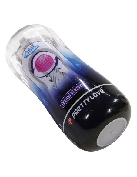 PRETTY LOVE - 360º TEXTURED MASTURBATION CUP CLEAR
