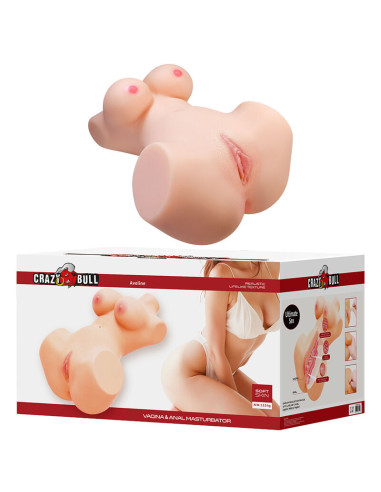 CRAZY BULL - ANNIE XXL VAGINAL AND ANAL MASTURBATOR WITH BREASTS FLESH
