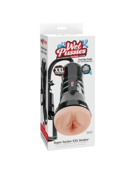 PDX EXTREME - WET PUSSIES SUPER SUCKER XXL LIGHT VAGINA STROKER WITH SUCTION 27.3 CM