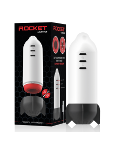 JAMYJOB - RAKETINIS MASTURBATORIUS SU ŠVELNIA KOMPRESIJA IR VIBRACIJA 2