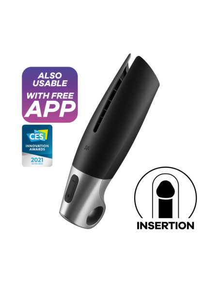 SATISFYER - GALINGAS MASTURBATORIUS JUODAS