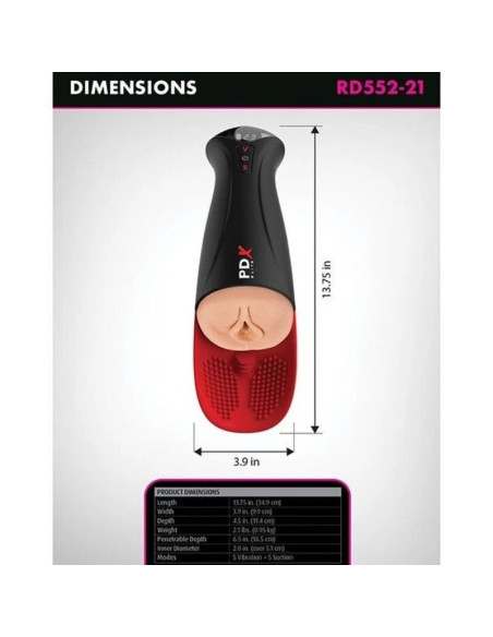 PDX ELITE - FUCK-O-MATIC PRO XL AUTOMATIC MASTURBATOR 42 CM