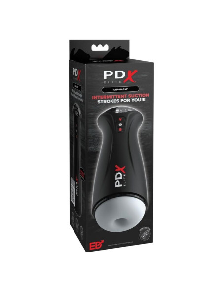 PDX ELITE - FAP-GASM CLEAR MALE MASTURBATOR WITH INTERMITTENT SUCTION