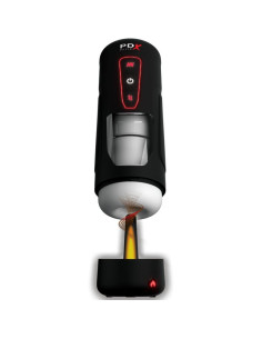 PDX ELITE - MILK ME HOTTER automatinis masturbatorius su stūmimo ir šilumos vibracijos efektu