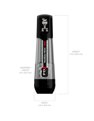 PDX ELITE - AUTOMATINIS VIEWTUBE MAX VIEW SU SKAIDRIA SIURBIMO ANTGALIU