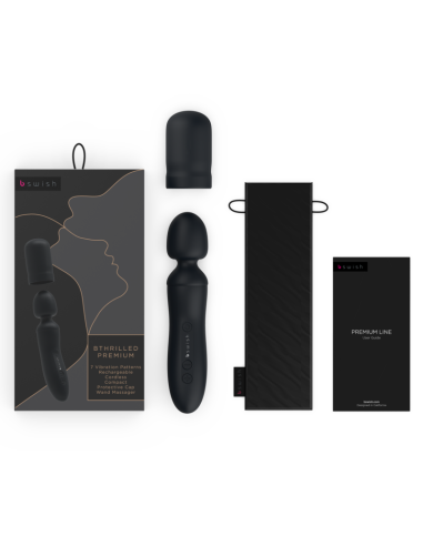 B SWISH - BTHRILLED VIBRATOR WAND PREMIUM BLACK