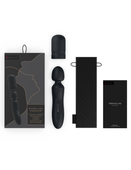 B SWISH - BTHRILLED VIBRATORIUS LAZDELĖS FORMULĖ, PREMIUM BLACK