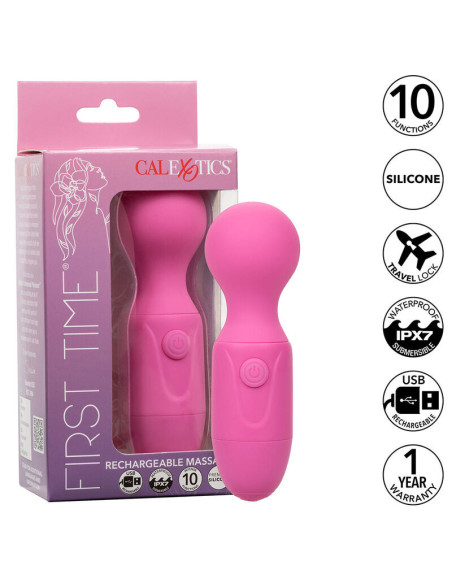 CALEXOTICS - FIRST TIME RECHARGEABLE MASSAGER 10 VIBRATIONS PINK