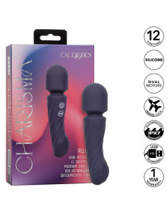 CALEXOTICS - CHARISMA ALLURE masažuoklis su dviem varikliais, 12 funkcijų, 17,25 cm x 4,5 cm, violetinė
