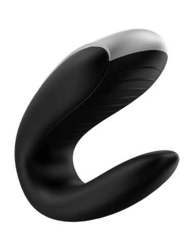 SATISFYER – DVIGUBAS „FUN PARTNER“ VIBRATORIUS JUODAS
